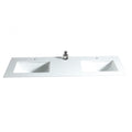 Blanc 60", Dessus de vanité en marbre
