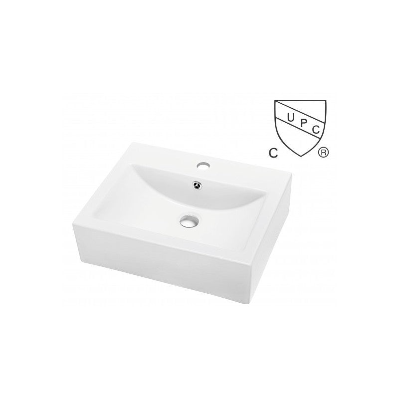 Fidji 20.5", Lavabo de porcelaine