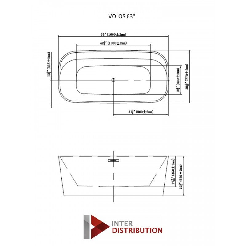 Bain autoportant 63 – Volos