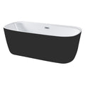 Bain autoportant 59 noir et blanc lustré – Volos