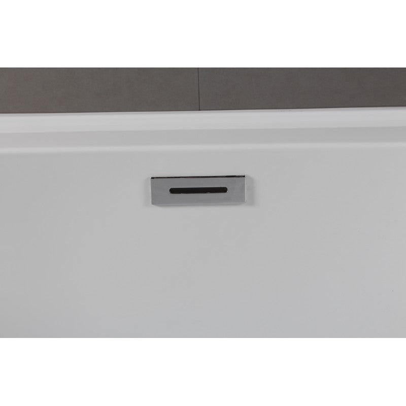 Bain autoportant 63 noir et blanc lustré – Volos