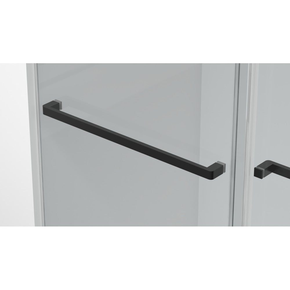 Waka, Porte de douche noire - Grandeur: 60''