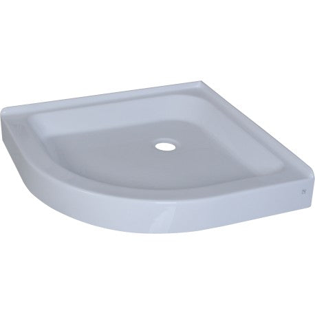 Céleste 36 × 36", Base de douche en coin
