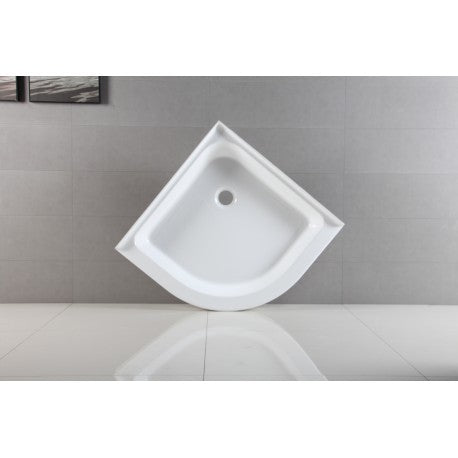 Céleste 40 × 40", Base de douche en coin