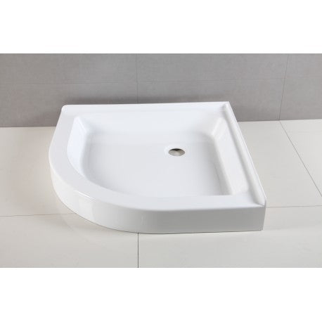 Céleste 40 × 40", Base de douche en coin
