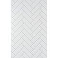Mur de douche en PVC couleur White Herringbone